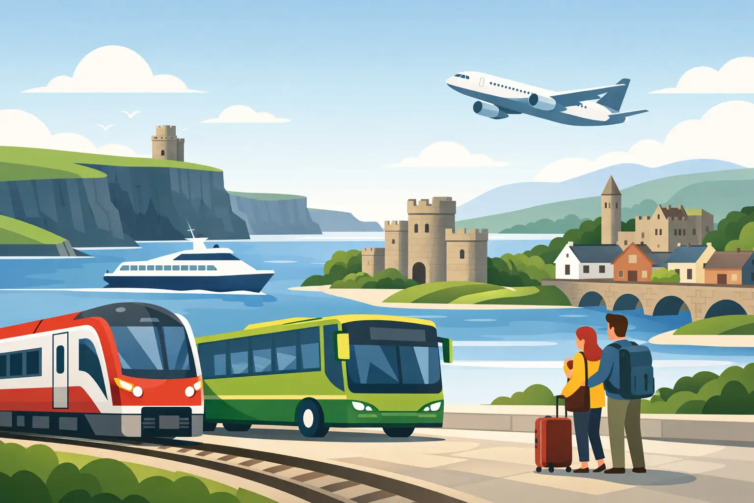 Ireland Itinerary Without Driving Made Easy