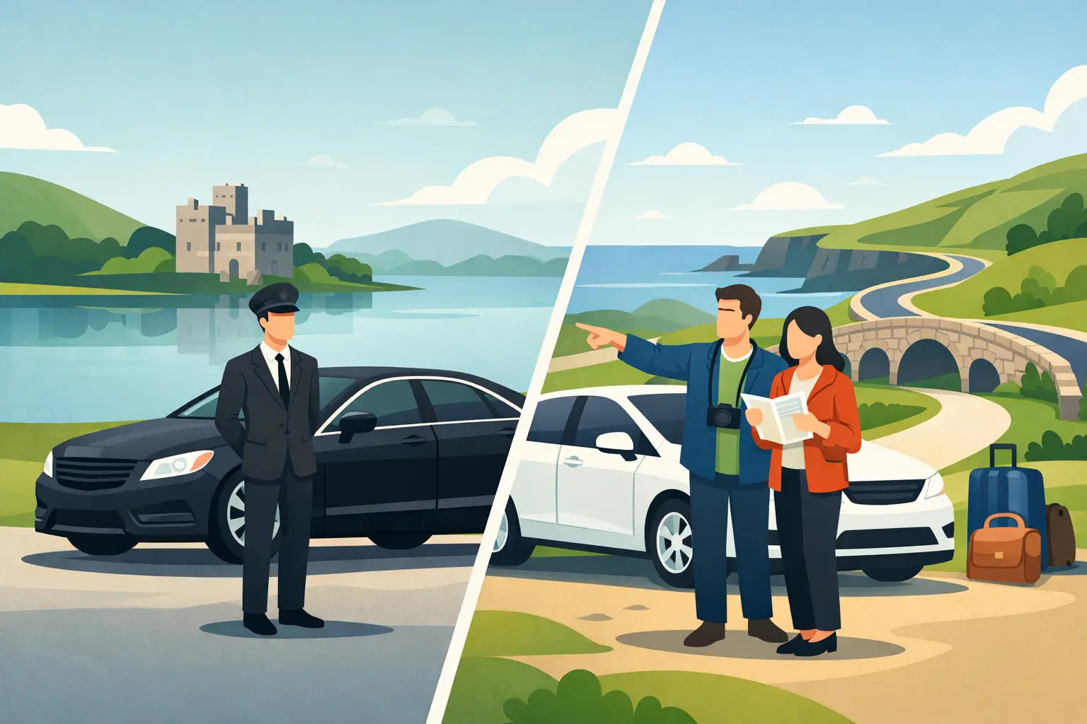 Private Driver Versus Rental Car in Ireland